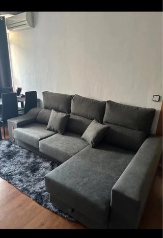 Sofá Chaise Longue Gris