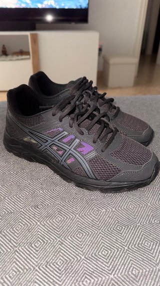 Bambas Asics Gel Zapatillas Negras Púrpura