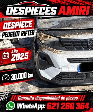 Despiece Peugeot Rifter 2025