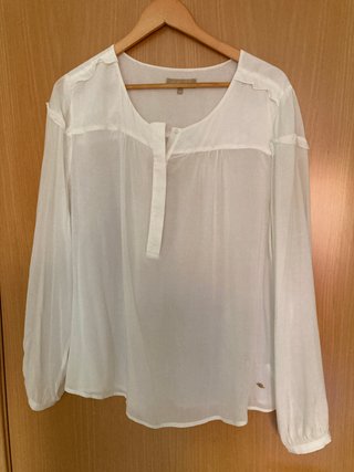 Blusa Blanca de Viscosa
