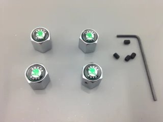 Tapones válvulas Skoda antirrobo cromado