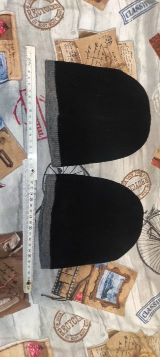 Set de 2 Gorros Negro y Gris
