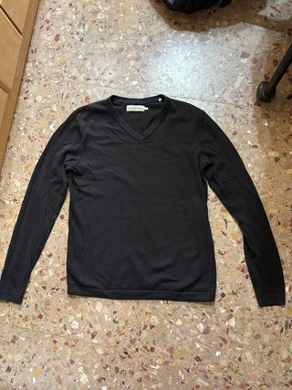 Jersey Calvin Klein Negro Cuello V