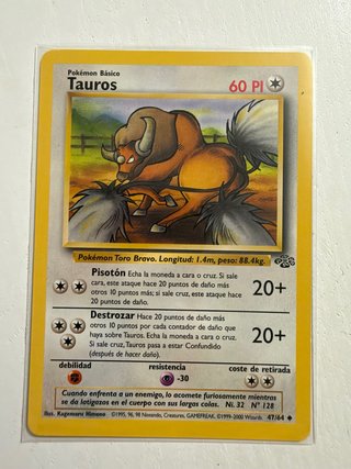 Carta Pokémon Tauros - Jungle