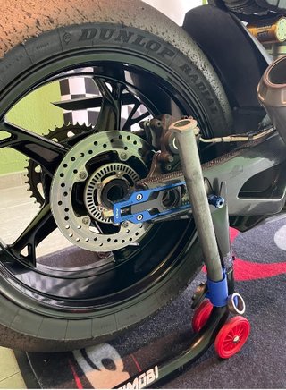 Soporte de eje de rueda de moto universal, nuevo