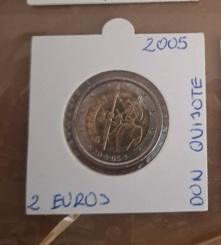 Moneda 2 Euros España 2005 Don Quijote