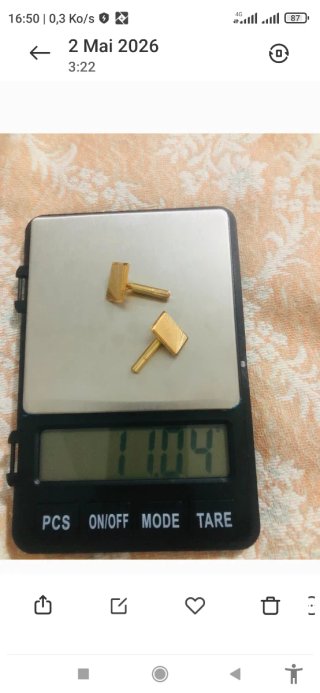 Gemelos Dorados para Camisa