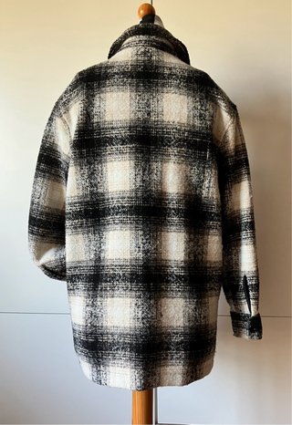 Chaquetón Vintage de Cuadros Talla S