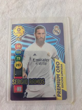 Carta Adrenalyn Sergio Ramos 20-21 Premium Oro