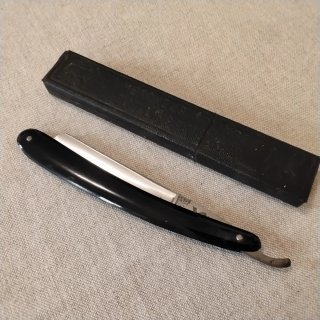 Rasoio da barba Solingen nero e argento