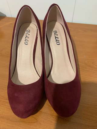 Zapatos de tacón Bello burdeos talla 38