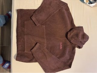 Felpa Levi's sherpa marrone con cappuccio