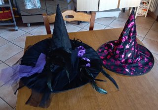 Set di 2 cappelli da strega