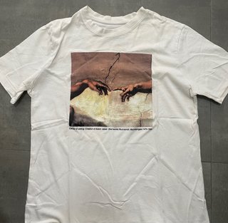 Camiseta Pull&Bear Creación de Adán Sin usar
