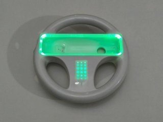 Volante Wii con luces verdes