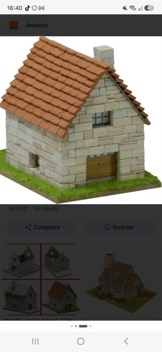 Casa miniatura echa a mano y con pincel