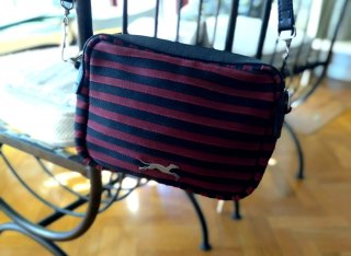 Bolso Bimba y Lola Rayas Negro/Burdeos