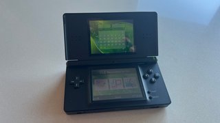 Nintendo DS Lite nera con caricatore e stili