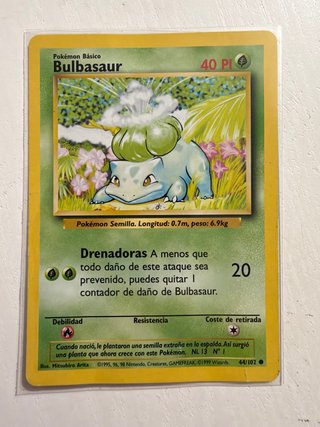Carta Pokémon Bulbasaur - Base Set