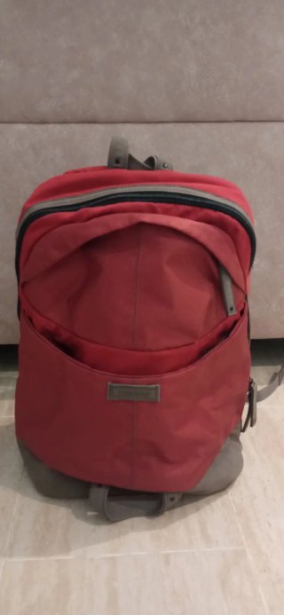 Mochila roja y gris samsonite