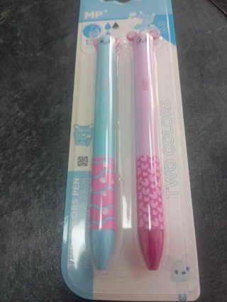 Penne bicolor con design topo (2 unità)