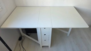 Mesa plegable Norden IKEA blanca