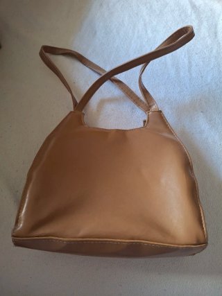 Bolso de mano beige/marrón