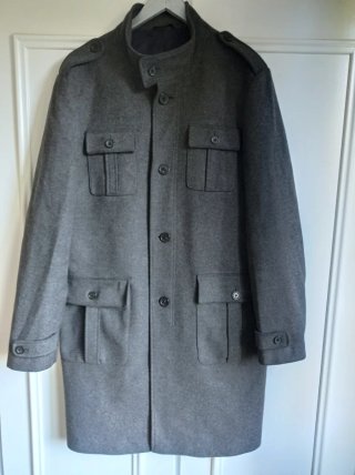 Abrigo Purificación García Gris Talla XL Nuevo