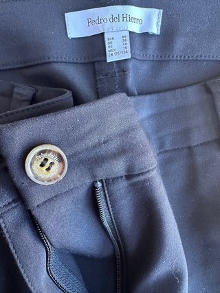 Pantalón Pedro del Hierro Negro Mujer