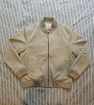 Chaqueta bomber. Mango. Beige. Talla L. Hombre