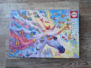 Puzzle Educa 500 Unicornio Mariposas