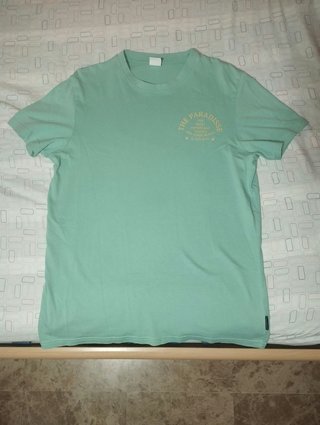 Camiseta verde turquesa The Paradise estilo surfer