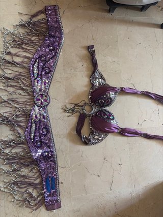 Conjunto Danza Oriental Profesional Morado