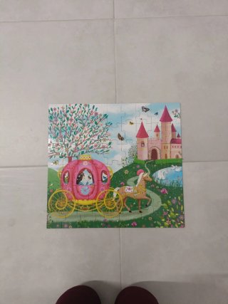 Puzzle Infantil de Carruaje y Castillo