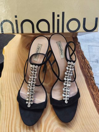Sandalias NinaLilou Negras Talla 40