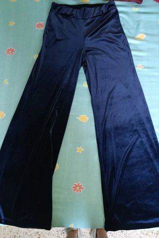 Pantalones de terciopelo anchos