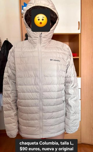 Chaqueta Columbia Talla L Beige Nueva