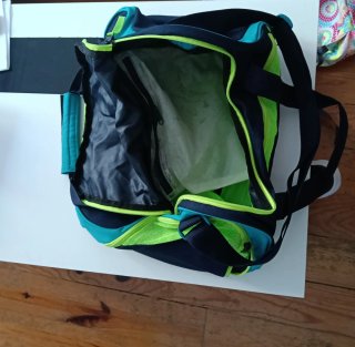 Mochila Deportiva Azul y Verde de niño Medidas 40x