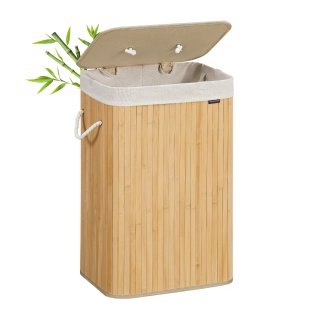 Cesto Ropa Sucia Bambú 72L SONGMICS LCB10Y