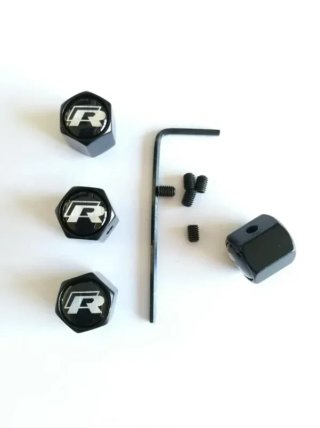 Tapones antirrobo Volkswagen R-line negros