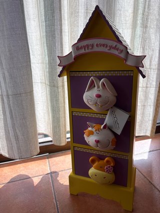 Cajonera infantil animalitos Arte Resina