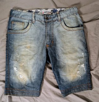 Bermudas Indigo Jeans Talla 42 Rotos