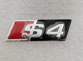 Logo Audi S4 26 x 9 mm negro