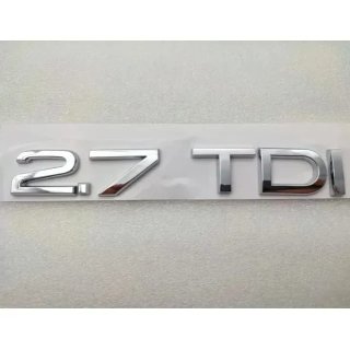 Emblema logo Audi 2.7 TDI plata