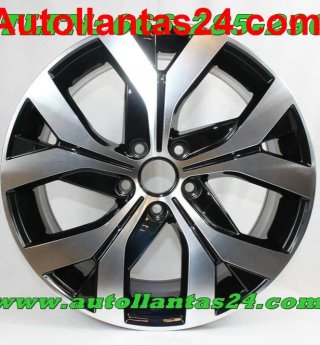 Pack 4 llantas volkswagen lerik black metal 18