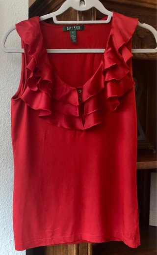 Rebajadísima camiseta Lauren Ralph Lauren Roja