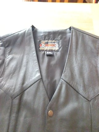 Chaleco de cuero Goyamoto Talla XXXL