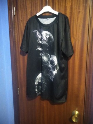 Camiseta Estampada Calaveras Talla L