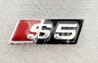 Logo Audi S5 26 x 9 mm negro