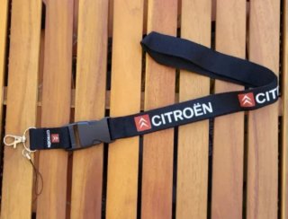 Lanyard Citroën Negro Llavero Correa de Cuello